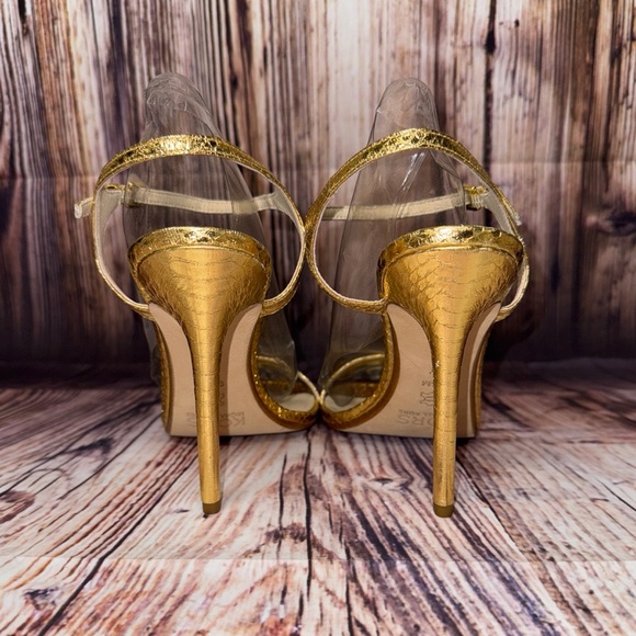 Michael Kors Metallic Python Heels - Picture 4 of 5